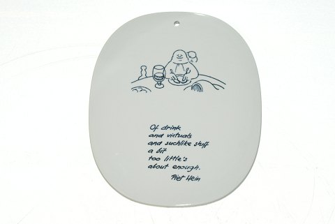 Piet Hein plaque / Butter board with poem
SOLD