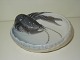 Large Royal Copenhagen Tray with Lobster
Dec. No. 3498, 
19 by 18.5 cm.