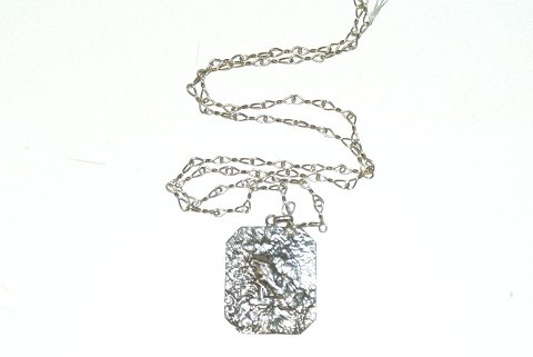 Necklace with Pendant, Silver