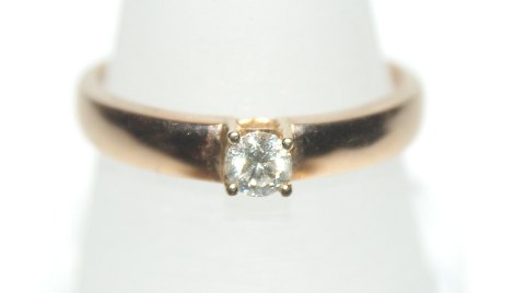 Gold ring with Diamond, 14 Carat