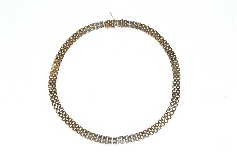 Gold necklace straightway, 14 Carat Gold