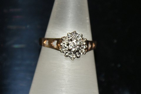 Gold ring with Diamonds 9 Karat