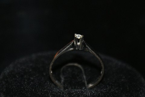 White Gold Ring with Brilliant, 14 Carat