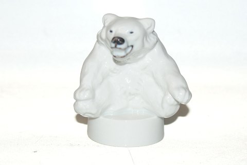 Royal Copenhagen, polar bear on the socket.