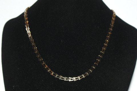 Elegant Necklace, 14ct Gold
Stamped: 585. M.Sk
Length 40 cm.