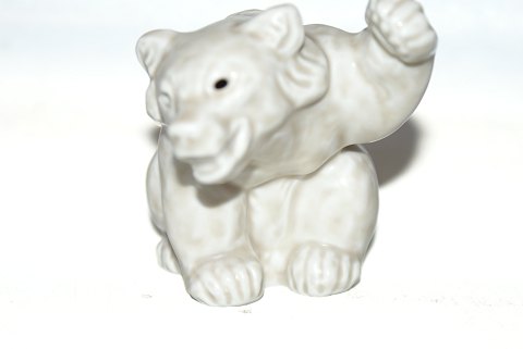 Royal Copenhagen Stoneware. Polar bear Celadon Glaze bear cub paw up Knud Kyhn
SOLD