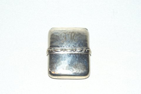 Match holder in silver plate