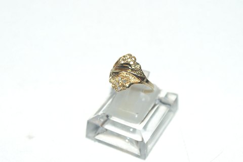 Gold ring Damering 14 carat gold