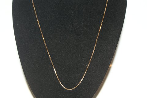 Venezia halskæde i 14 karat guld
Guldsmed BNH 		
Længde 50 cm
Tykkelse 1,3 mm