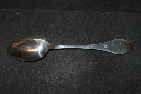 Dessert spoon / Lunch spoon Medallion Silver with engraved initials