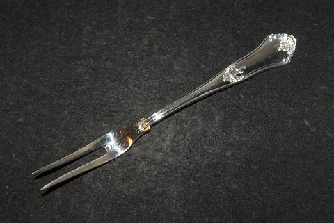 Pålægsgaffel, Rosenholm Dansk Sølvbestik 
Slagelse sølv
Længde 12 cm.