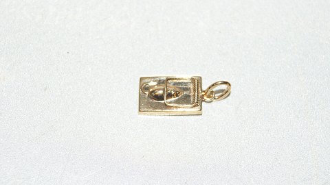 Elegant pendant / charms Mouse trap in 14 carat gold