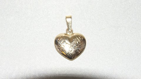Heart pendant in 8 carat Gold