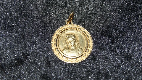Elegant Vedhæng Jomfru Maria 18 karat Guld