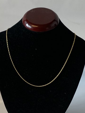 Necklace in 14 carat gold
Stamped 585
Thickness 1.51 mm approx
Length 45 cm