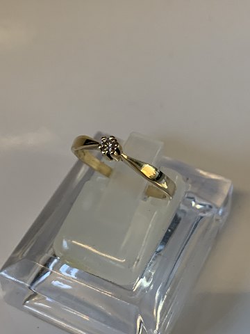 Gold ring with Brilliant in 14 carat gold
Stamped 585
Street 51