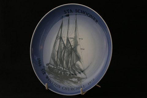 Ship plate No. 1 from Bing & Grøndal, the ship STA SCHOONER, from 1979