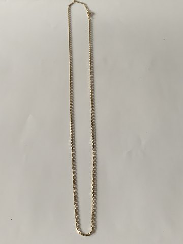Gold chain in 8 Carat, Anchor, 333 stamped FAM. Length 77 cm.