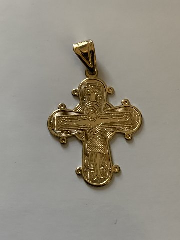 Daymark cross with engraved Our Father, in 14 carat gold. Stamped 585 H.Gr
Very nice details.