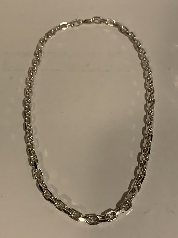 Anker Faceted Neck Chain in Sterling Silver, 51 centimeters long, with lobster 
clasp.