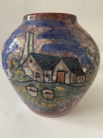 Michael Andersen Vase, Bornholm ceramics,
Decoration No. 5874