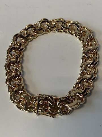 Bismark gold bracelet in 14 carat gold, stamped ECL 585.