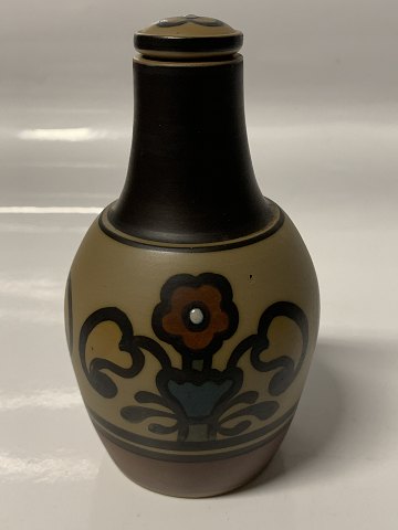 L. Hjort låg vase, Bornholmsk keramik.