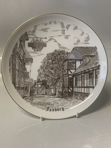 Plate with motif of Faaborg, The old farm from B&G.