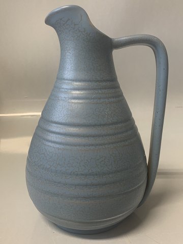 Water jug, Swedish faience with glaze in blue shades.