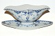RC Blue Fluted Half Lace, Sauce bowl on platter