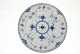 RC Blue Fluted Half Lace, Large dinner plate.