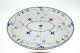 Royal Copenhagen Blue Fluted Half Lace, Oval dish, Completely flat