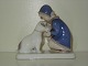 Bing & Grondahl Figurine, Girl and Dog