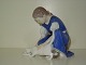 Bing & Grøndahl Figur 
Pige med kat der drikker mælk