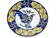 Blå Fasan (Blue Pheasant) Kongelig, Rundt fad 
Dek. Nr.  1738 725
SOLGT