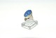 Elegant silver ring with lapis
Str 57
Stamped OB 
in 1995-1998 
Ole Jacobsen