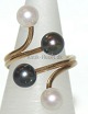 Unique pearl gold ring, 14 Karat
Size: 53