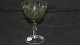 Green White Wine Glass # Wien Antik Glas from Lyngby Glasværk.