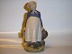 Royal Copenhagen Figurine, Peasant Girl with Lunch.