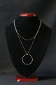 Necklace in gold-plated 925 sterling silver, with a nice circular pendant.