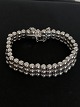 Elegant silver bracelet, with box lock and stamped 830s, JOHN