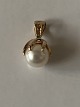 14k gold pendant with a pearl, stamped CH 585.