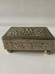 Jewelry box silver stain motif: flowers