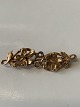 14 Karat guld broche med blomster