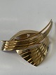14 Karat guld, broche med brillianter
Måler 5,0 x 3,5 cm.