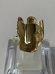 Damering i 14 karat guld, med tidløst design og minimalistisk stil. Størrelse 
52. Stemplet 585.