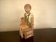 Royal Copenhagen Figure: Girl holding teddy  SOLD