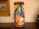Large Aluminia Faiance Vase with Parrot 