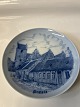 Bing & Grøndahl, platte med motiv af Præstø by. Ø:. 18 cm.
