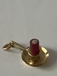 Lysestage Vedhæng / Charms i 14 karat guldHøjde 1,7 cm